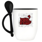 Кружка с ложкой