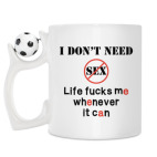 Кружка с футбольным мячиком