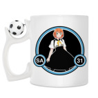 Кружка с футбольным мячиком