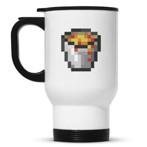 Кружка-термос с принтом Лавы/Вода