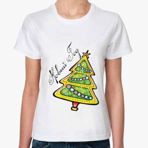 Классическая футболка Новый год