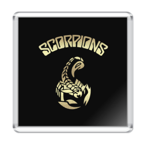 Магнит с принтом Scorpions