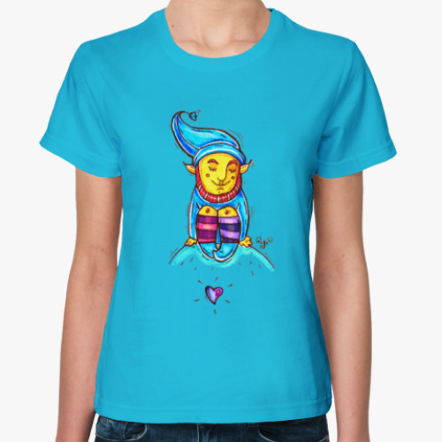 Женская футболка Гном