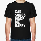 Классическая футболка  SAD SONGS
