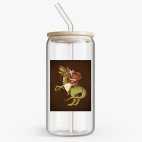 Банка с бамбуковой крышкой