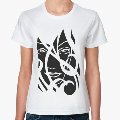 Классическая футболка с принтом  BEST