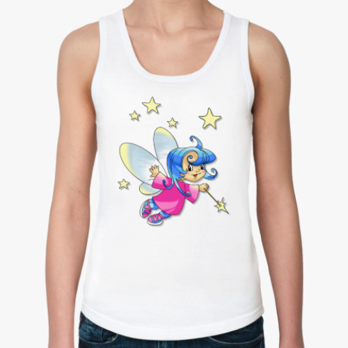 Женская майка Фея в звездном небе.