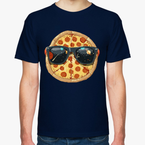 Футболка с принтом Пицца