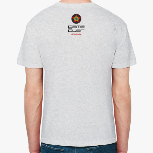 Футболка с принтом Майка мужская (меланж) BTCH