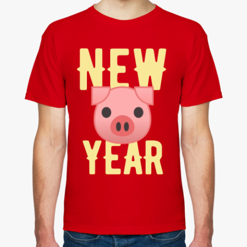 Футболка с принтом NEW YEAR