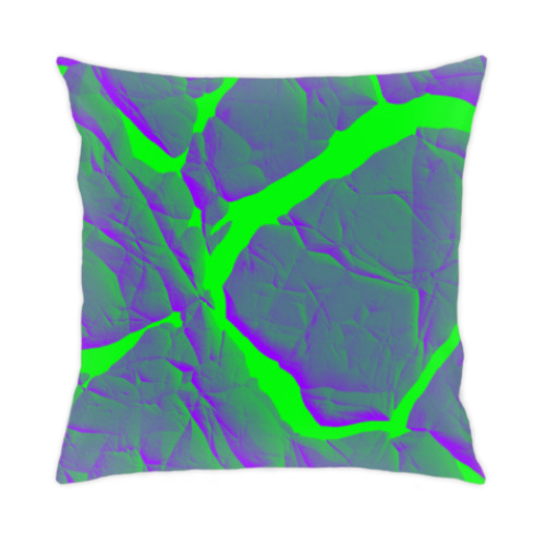 Подушка с принтом трещины