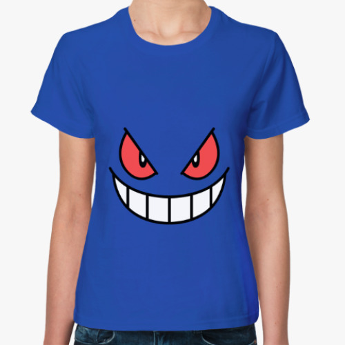 Женская футболка с принтом Gengar Face