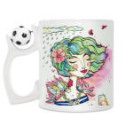 Кружка с футбольным мячиком