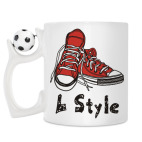 Кружка с футбольным мячиком