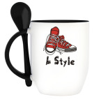 Кружка с ложкой