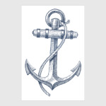 Море винтаж якорь