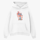 Толстовка худи оверсайз