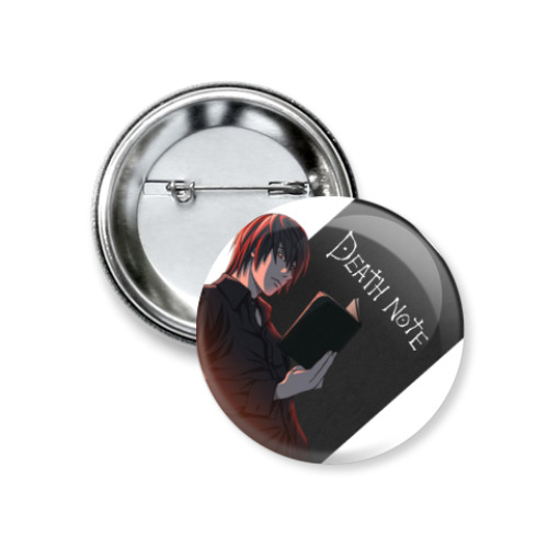 Значок 37мм с принтом Тетрадь Смерти