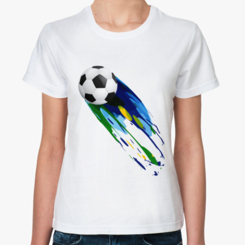 Классическая футболка с принтом Футбол