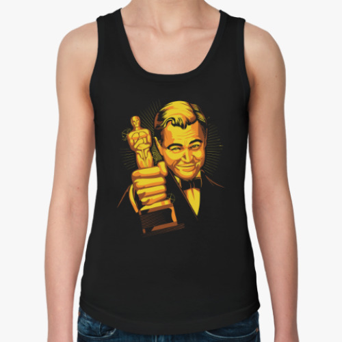 Женская майка с принтом Dicaprio Oscar