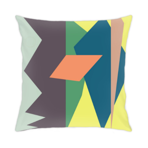 Подушка с принтом ребус