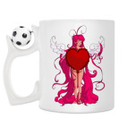 Кружка с футбольным мячиком