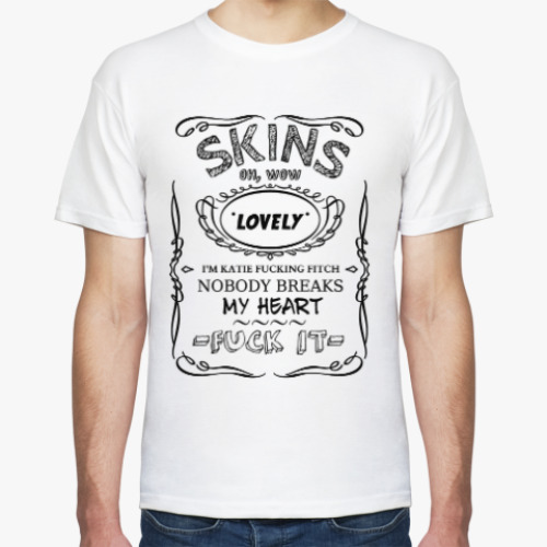 Футболка с принтом skins