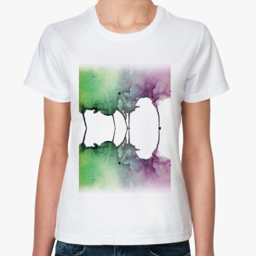 Классическая футболка с принтом Абстракция