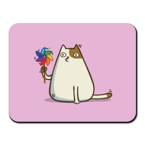 Коврик для мыши с принтом Пятничный Котик №10