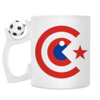 Кружка с футбольным мячиком