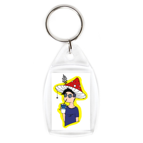 Брелок с принтом Мухомор