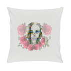 девушка и цветы