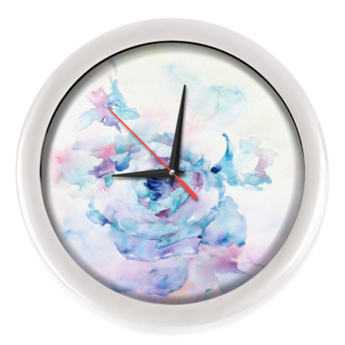 Настенные часы Снежная роза