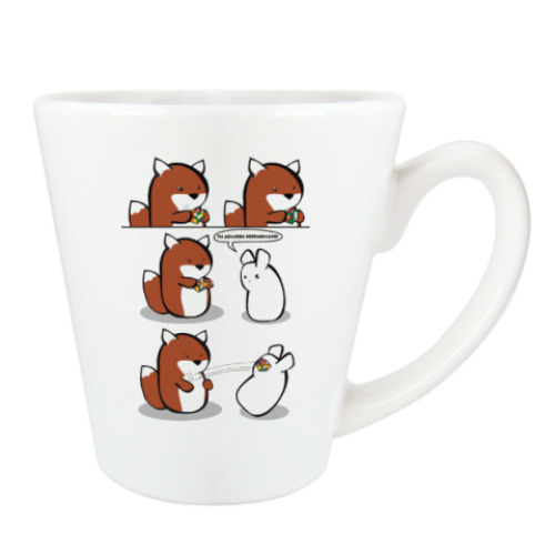 Чашка Латте с принтом Кубик Рубика | Rubiks Cube