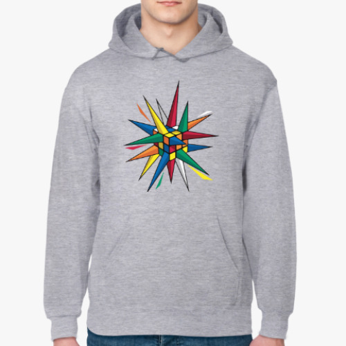 Толстовка худи с принтом Кубик Рубика | Rubiks Cube