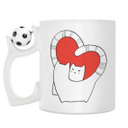 Кружка с футбольным мячиком