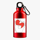 Металлическая бутылка 400 мл UV-DTF