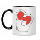 Кружка двухцветная