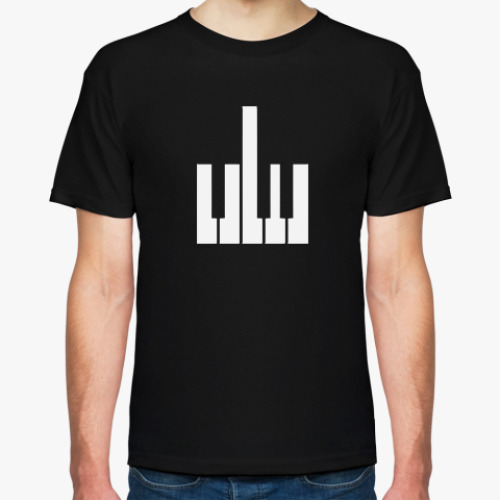 Футболка с принтом Fuck your music!