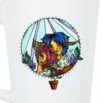 Пара с розово-голубыми волосам