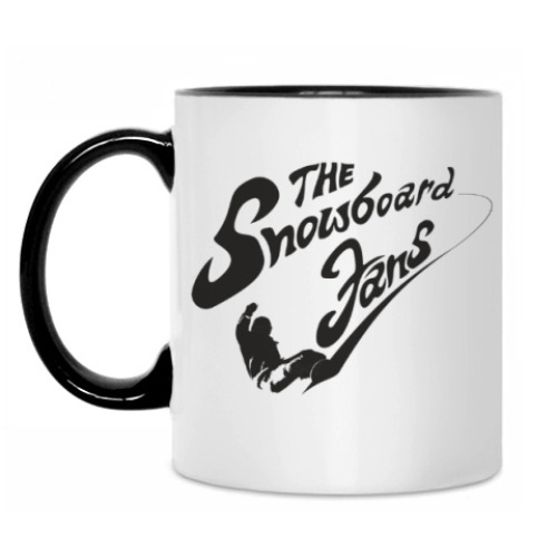 Кружка с принтом SNOWBOARD FANS