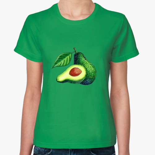 Женская футболка "Солнечный авокадо"