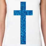 крест с водной текстурой