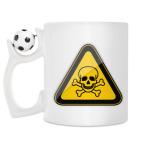 Кружка с футбольным мячиком