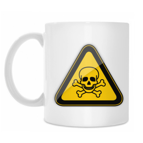 Кружка с принтом Danger