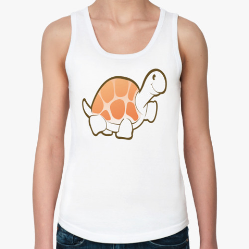 Женская майка с принтом Черепашка