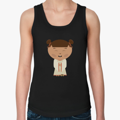 Женская майка с принтом Японская девочка