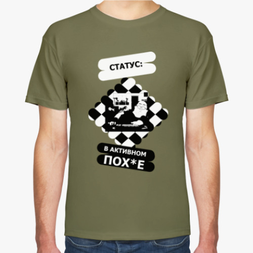Футболка с принтом В активном пох*е