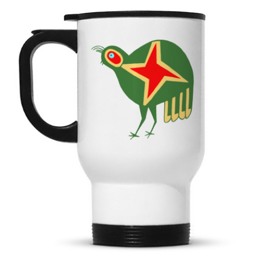 Кружка-термос с принтом 'Курочка'