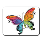 Коврик для мыши Абстракция Бабочка